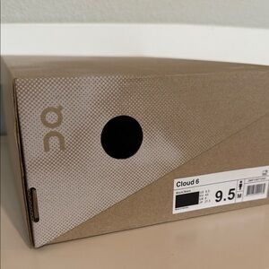 On Cloud 6 Shoe Box - Natural Kraft with Black Accents